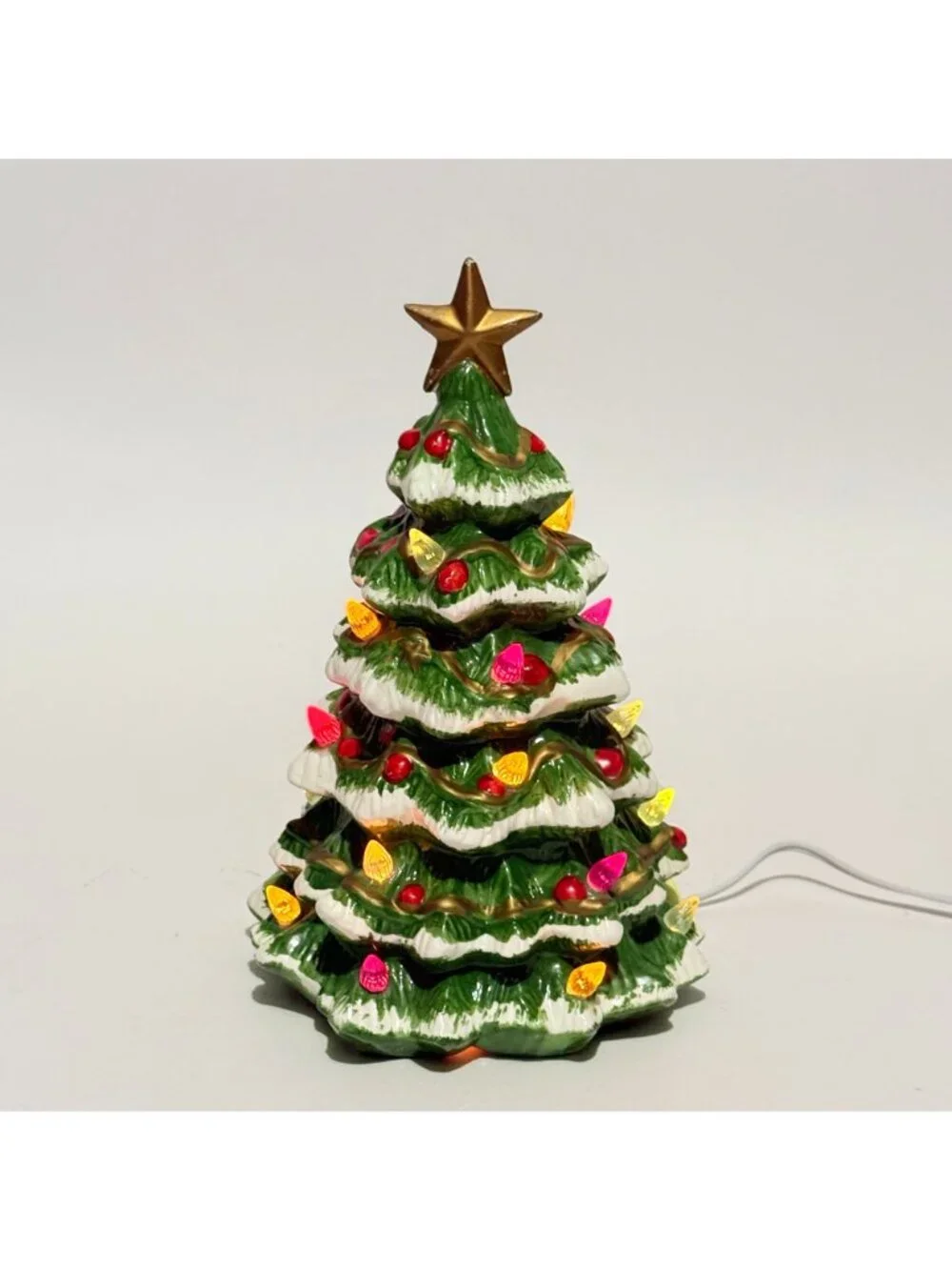 Vintage 1982 Ron Gordon Designs Ceramic Christmas Tree 10.5